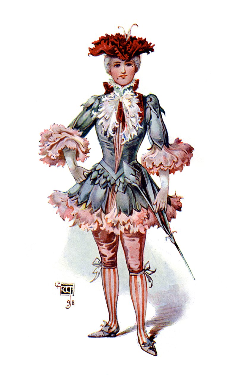 De anjer, 1899 door Unbekannt