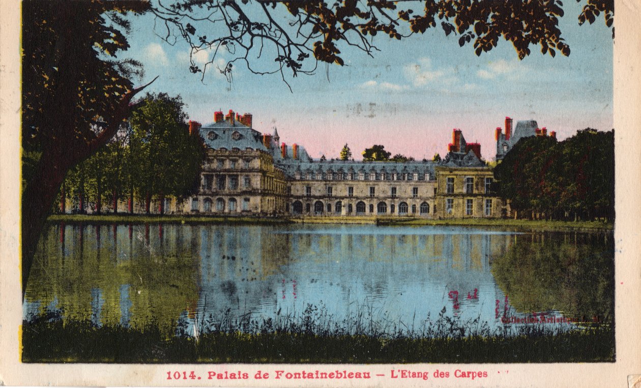 De karpervijver, Paleis van Fontainebleau door Unbekannt
