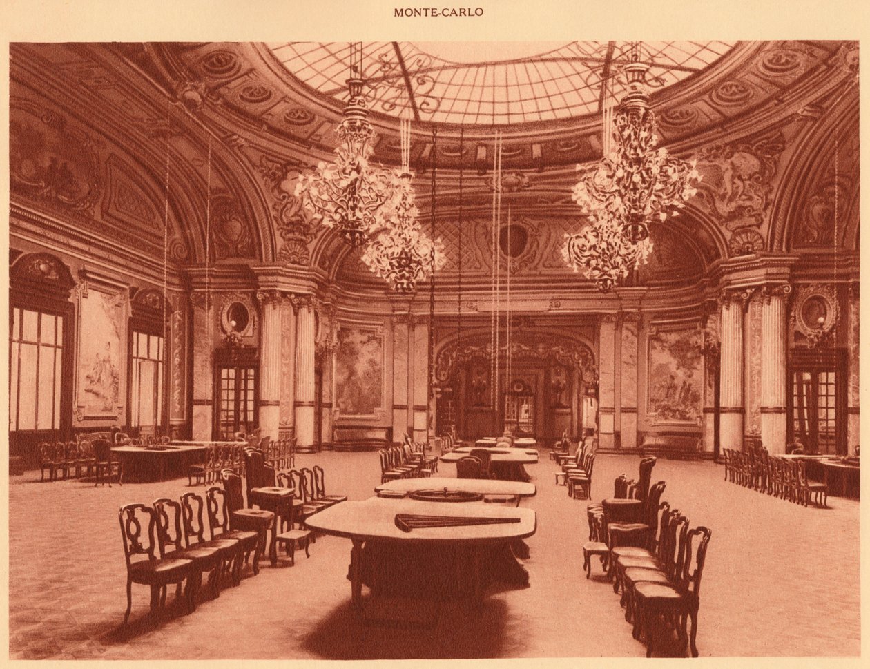 Het Casino - Schmits hal, Monte Carlo, 1930 door Unbekannt