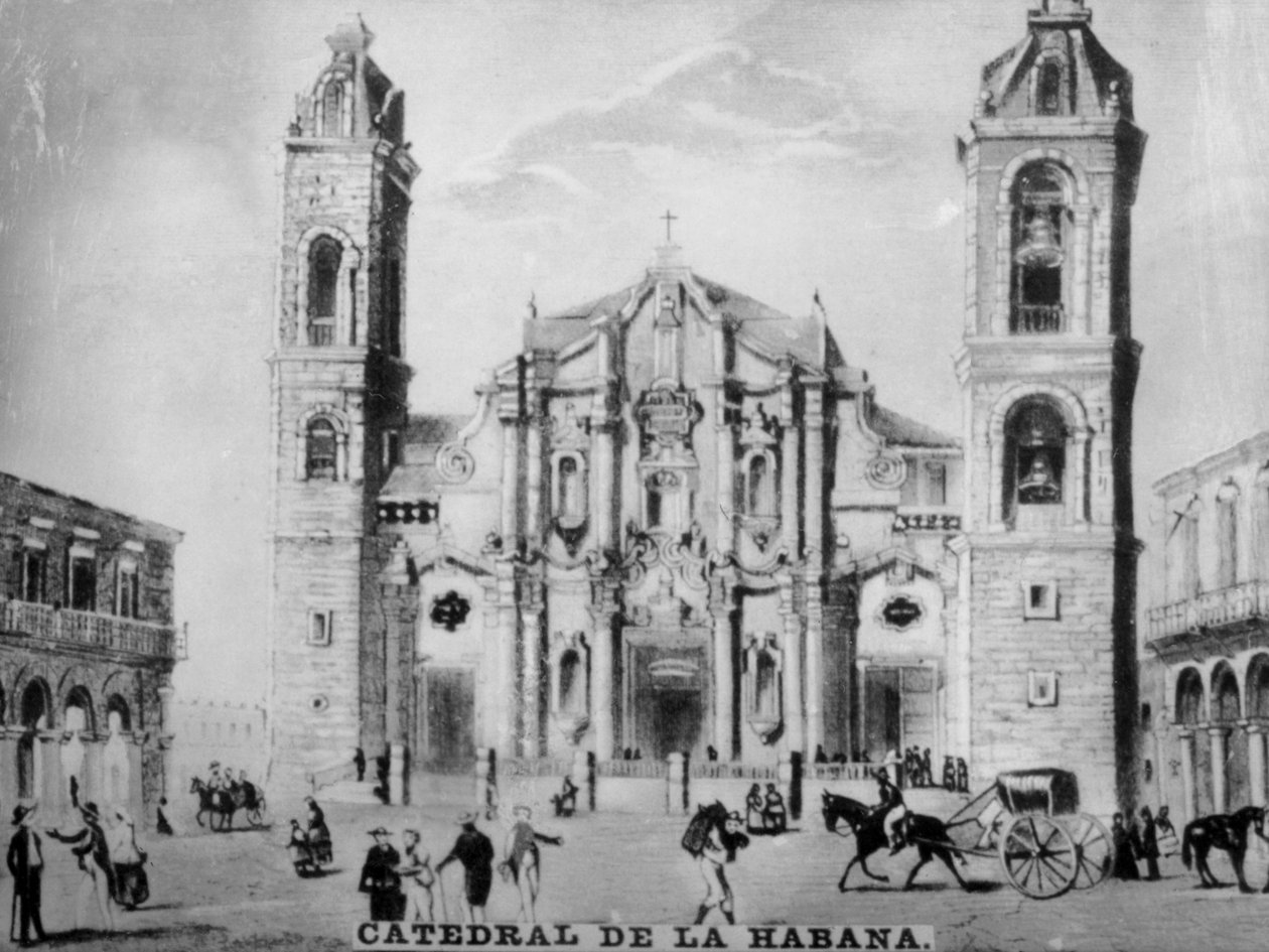 De kathedraal van Havana, 1789, 1920s door Unbekannt