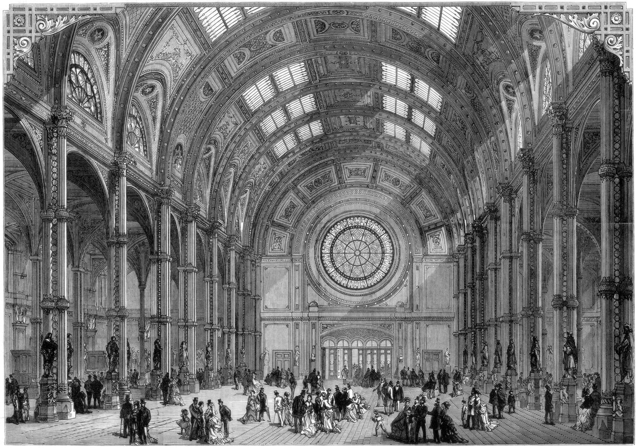 De Centrale Hal, Alexandra Palace, Londen, 1875 door Unbekannt