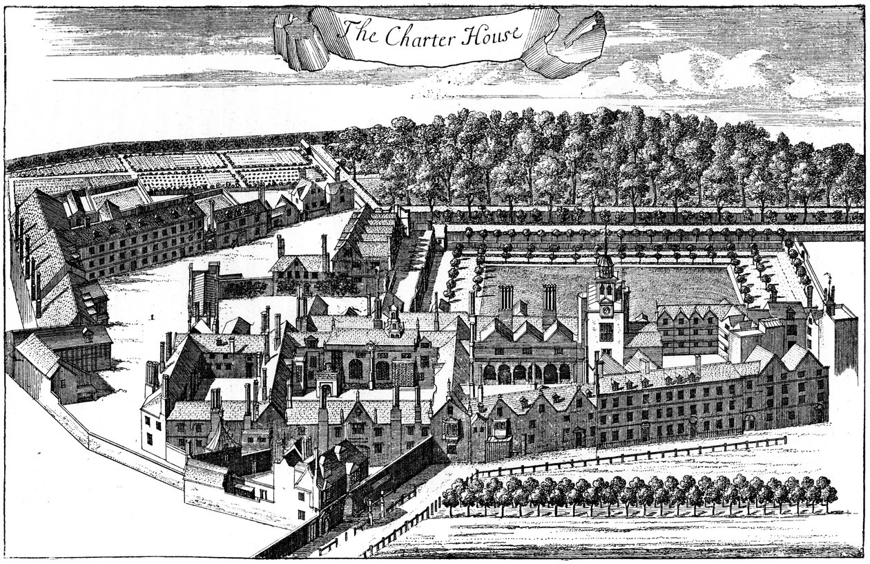 Het Charter House Hospital, Londen, 1775, 1893 door Unbekannt