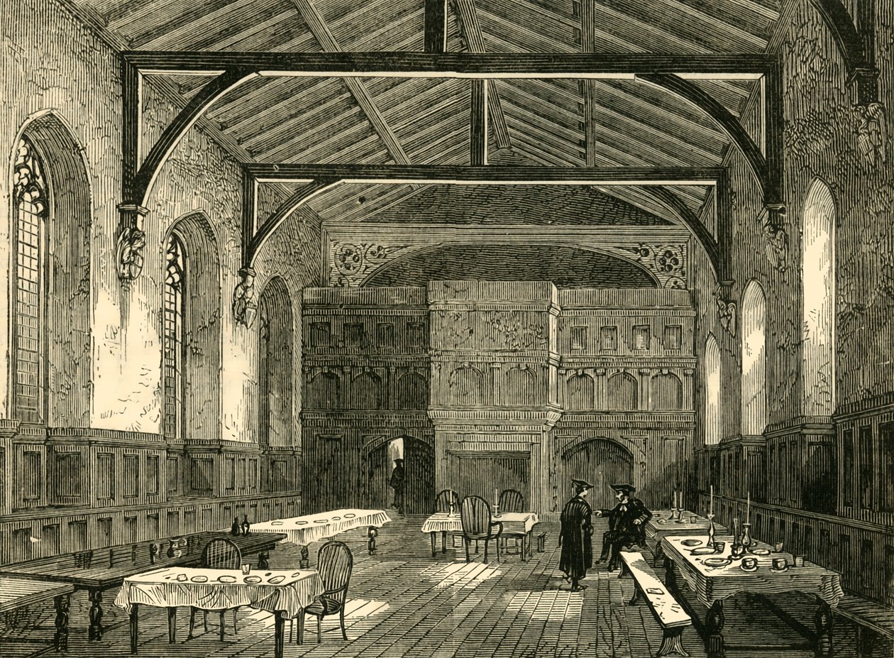 De College Hall, 1881 door Unbekannt