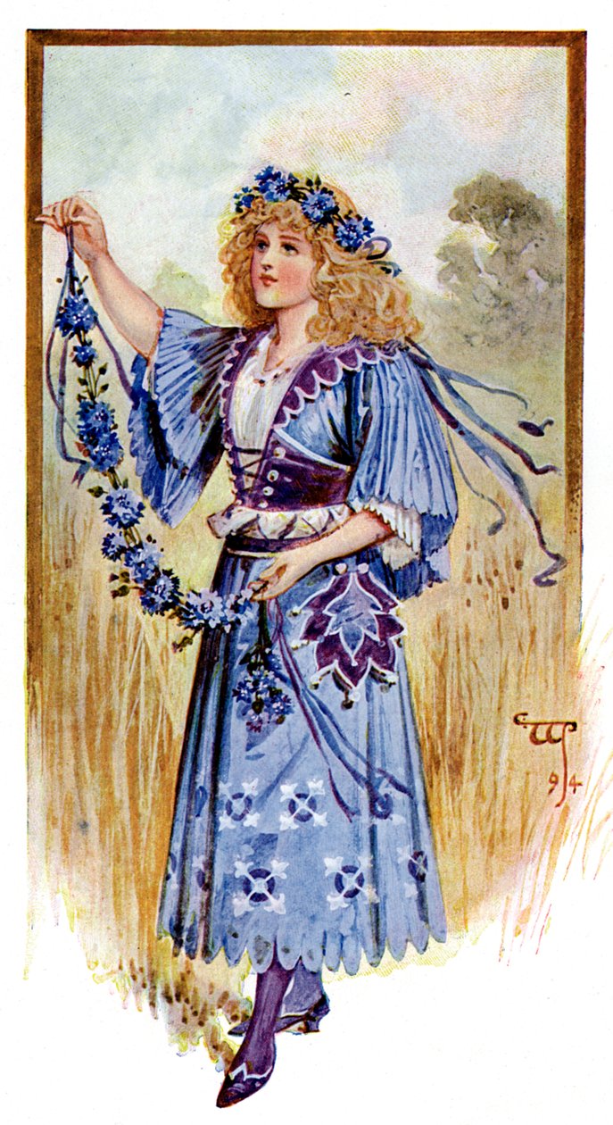 De korenbloem, 1899 door Unbekannt