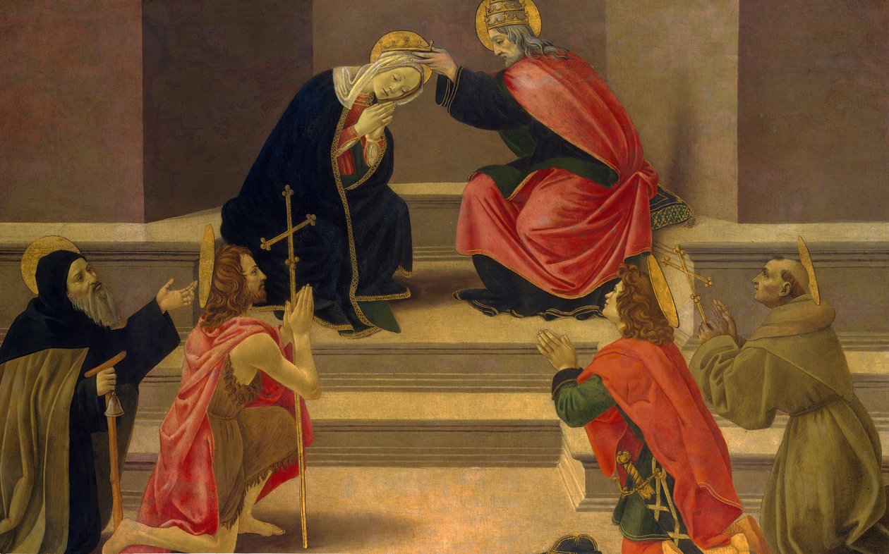 De kroning van de Maagd door Unbekannt