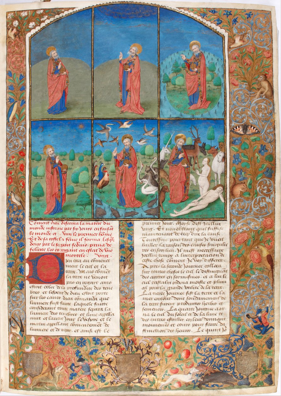 De schepping Uit: De Joodse Oudheid door Flavius Josephus door Unbekannt