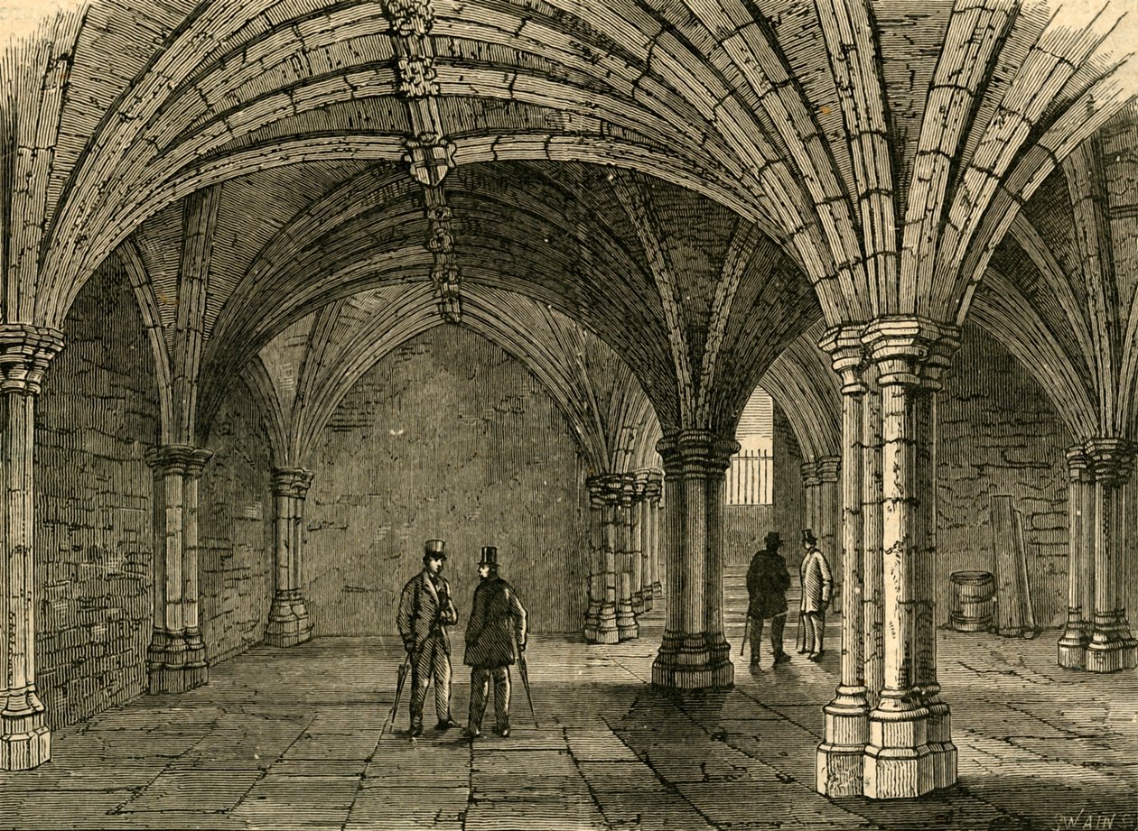 De Crypte van Guildhall, 1897 door Unbekannt