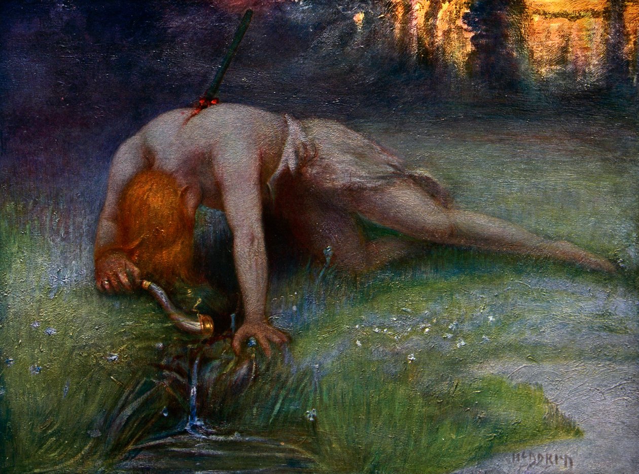 De dood van Siegfried, 1906 door Unbekannt