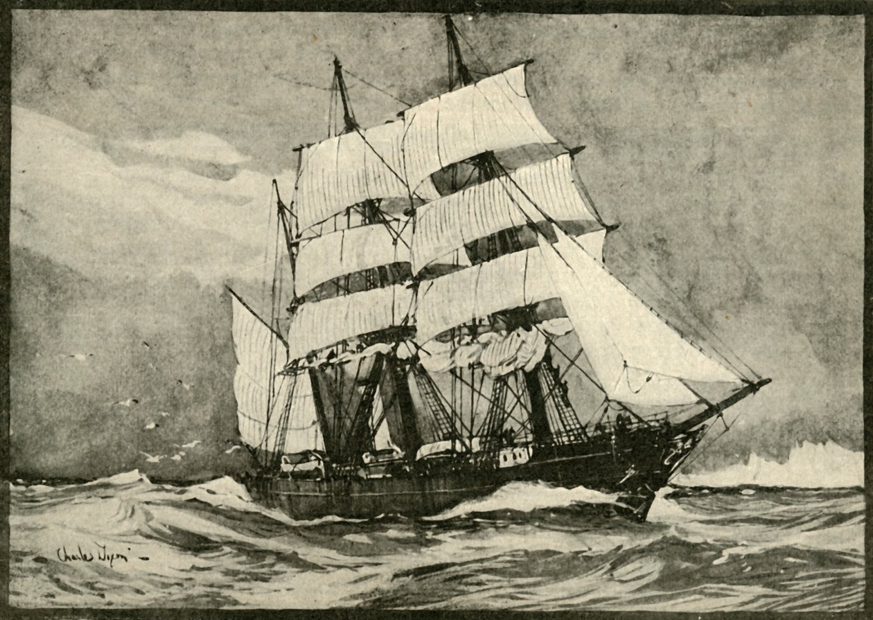De Ontdekking Onder Volle Zeilen, 1901 door Unbekannt