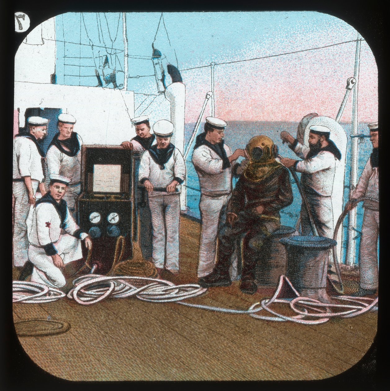 De duiker -- H.M.S. Blake door Unbekannt