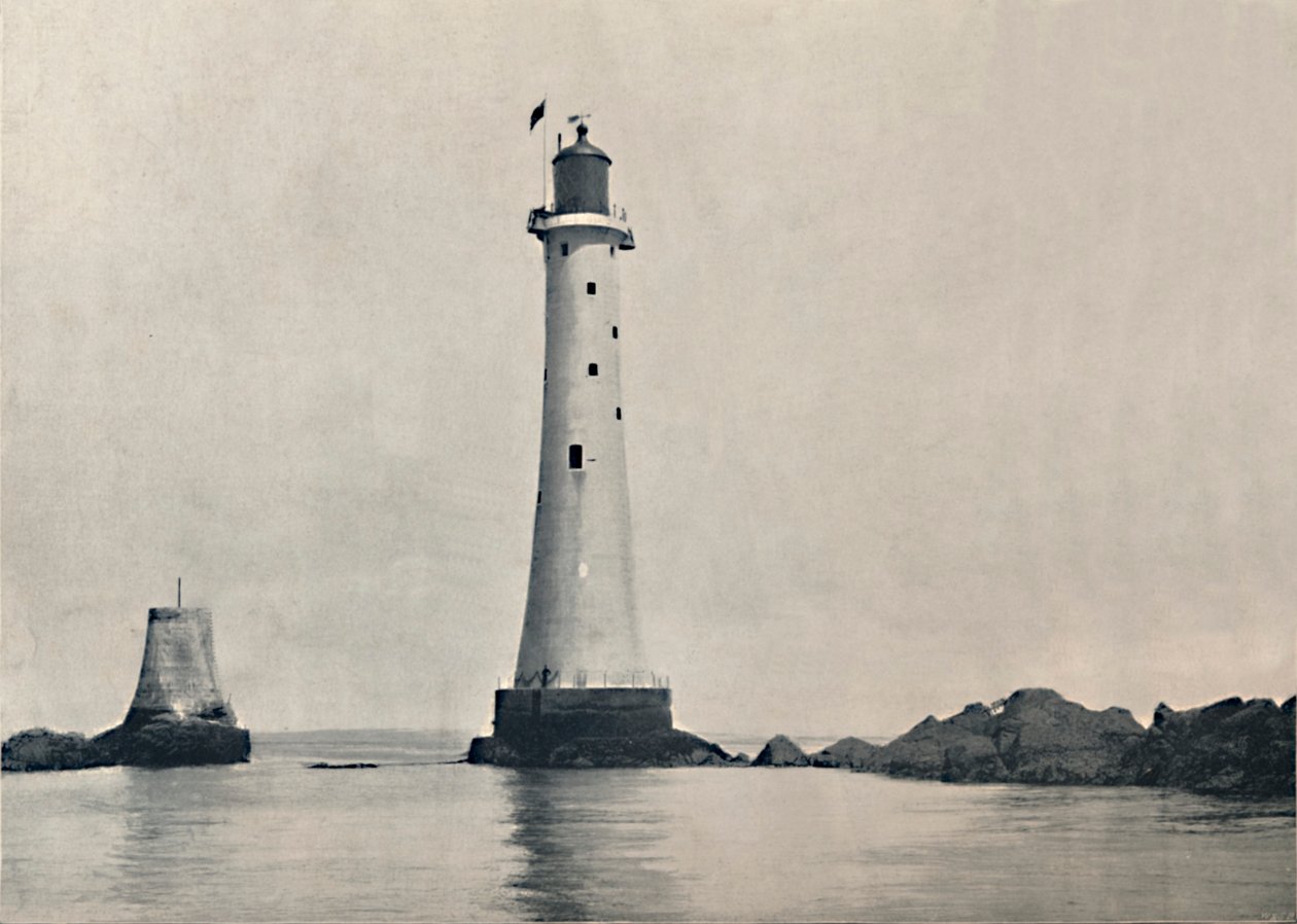 De Eddystone Vuurtoren - Tonen de Rotsen, 1895 door Unbekannt