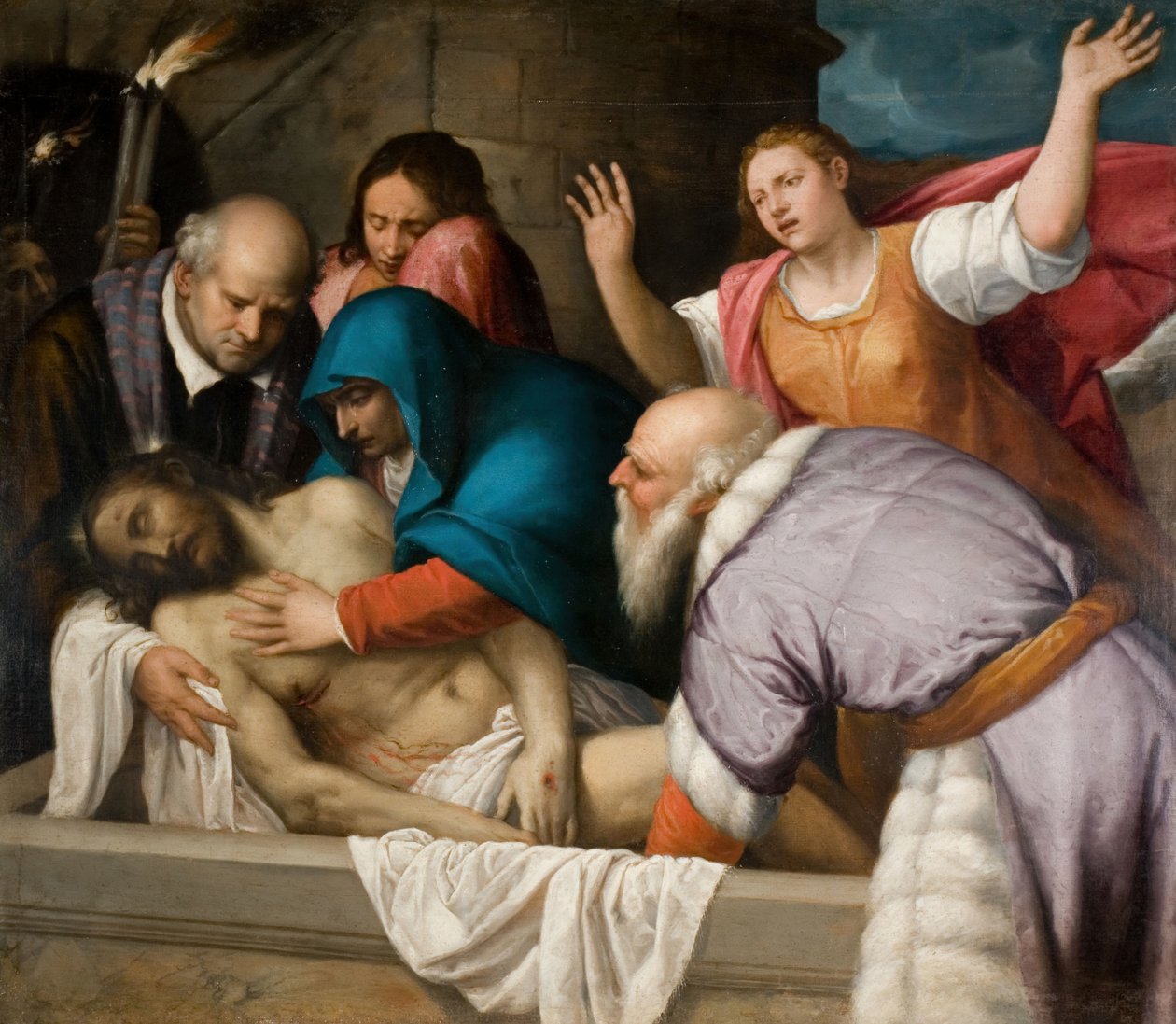 De graflegging van Christus, 1500-1600 door Unbekannt