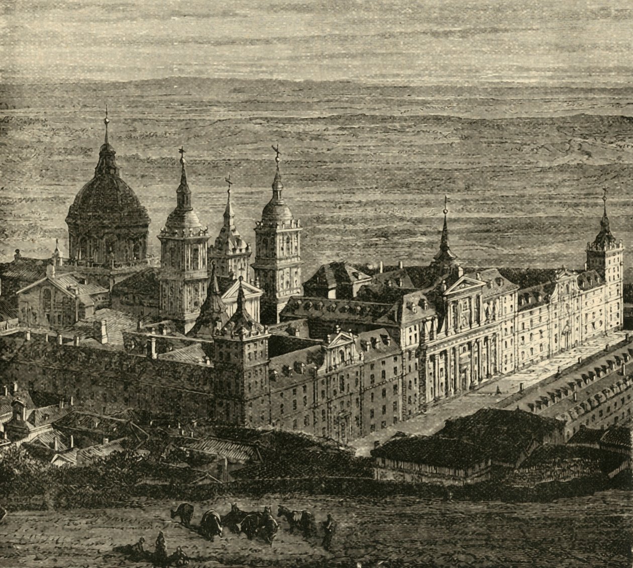 Het Escurial, nabij Madrid, 1890 door Unbekannt