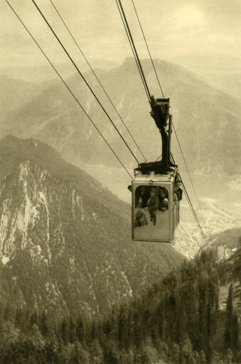 De Feuerkogel-kabelbaan, Opper-Oostenrijk, ca. 1935 door Unbekannt