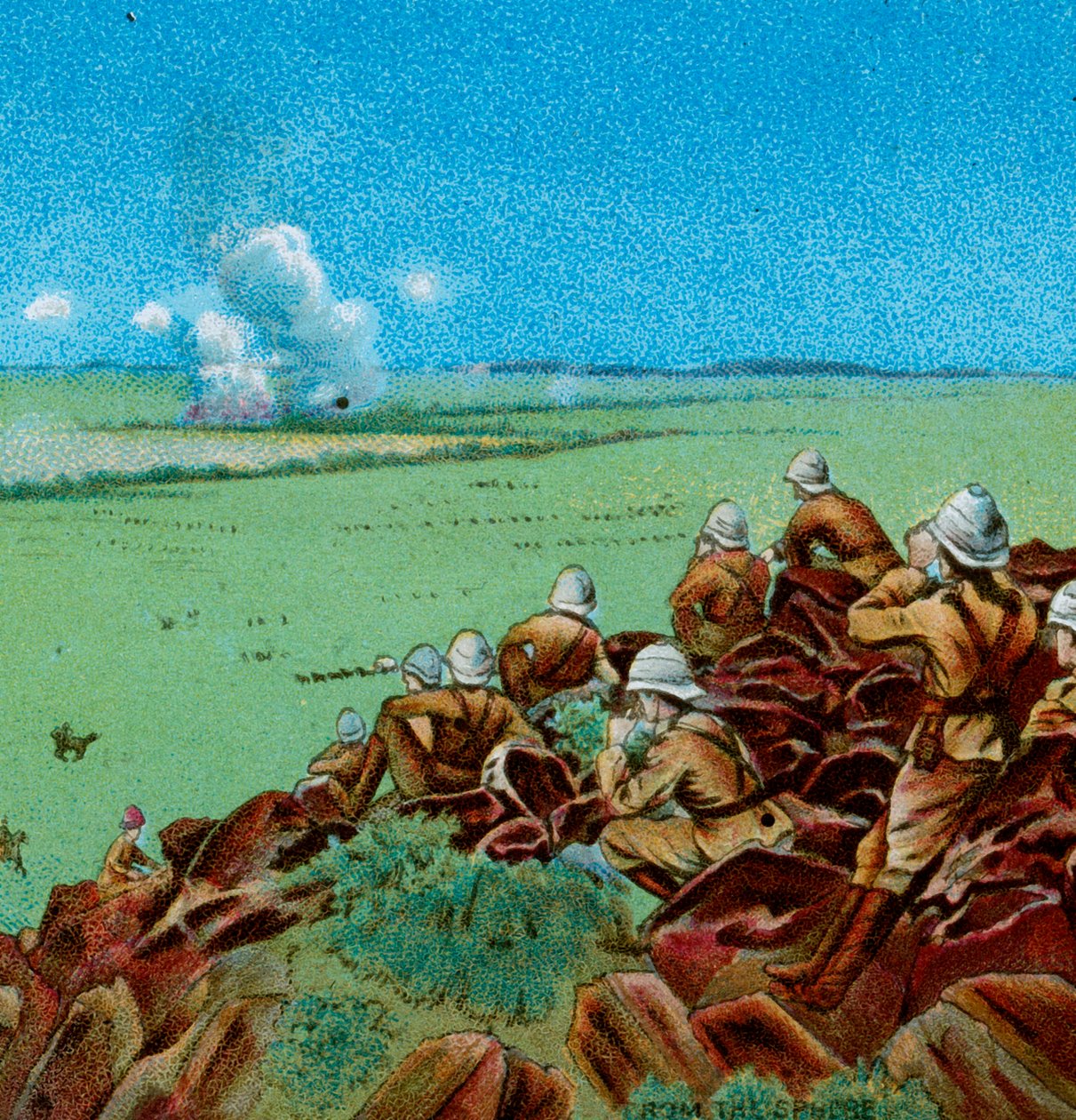 Het Gevecht bij Paardeberg, 1900 door Unbekannt