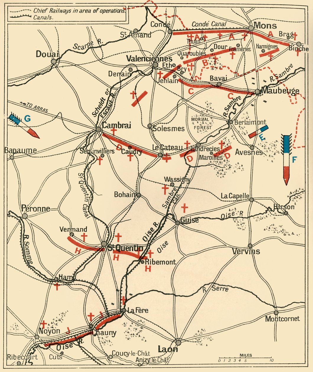 De Eerste Fase van de Grote Terugtocht...1914, ca. 1920 door Unbekannt