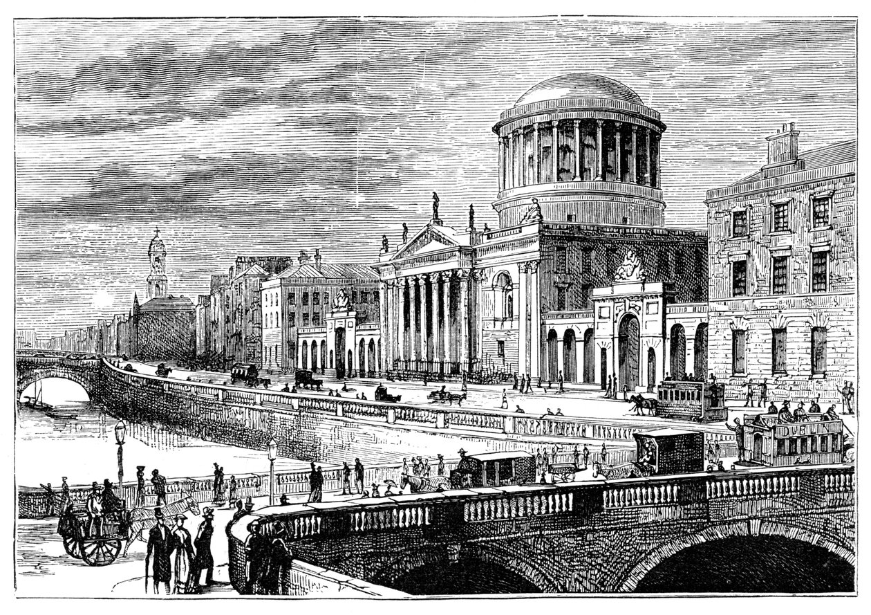 De Vier Rechtbanken, Dublin, Ierland, 1900 door Unbekannt