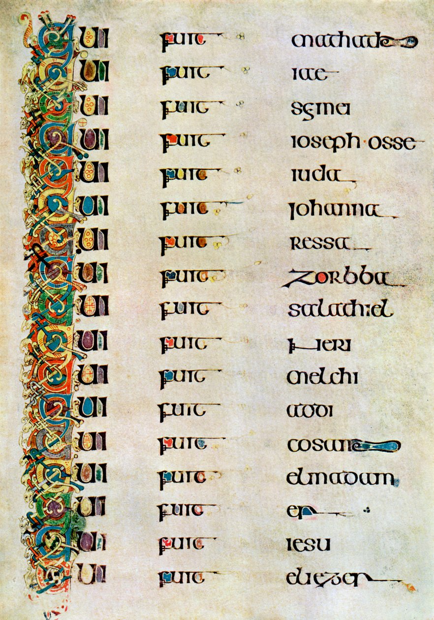 De Genealogie van Christus, 800 AD, 20e eeuw door Unbekannt