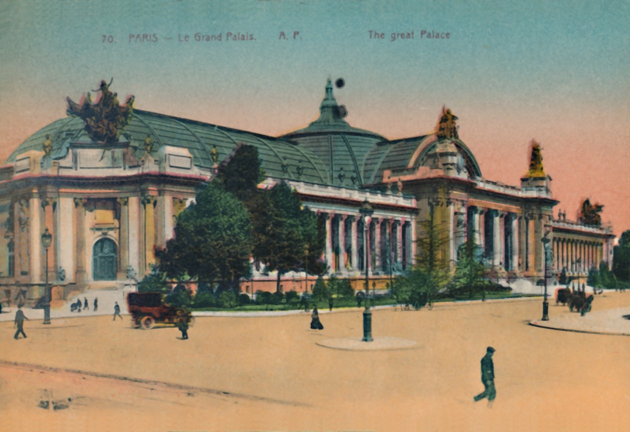 Het Grand Palais, Parijs, ca. 1920 door Unbekannt