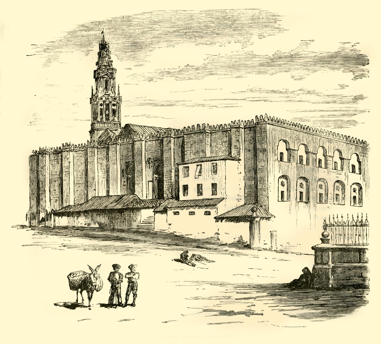 De Grote Moskee, Cordova, 1890 door Unbekannt