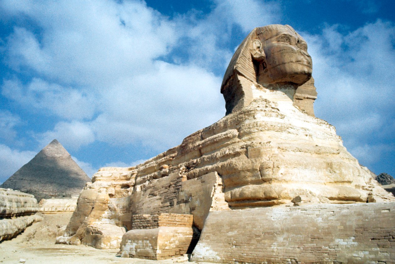 De Grote Sfinx van Gizeh, Egypte, 20e eeuw door Unbekannt