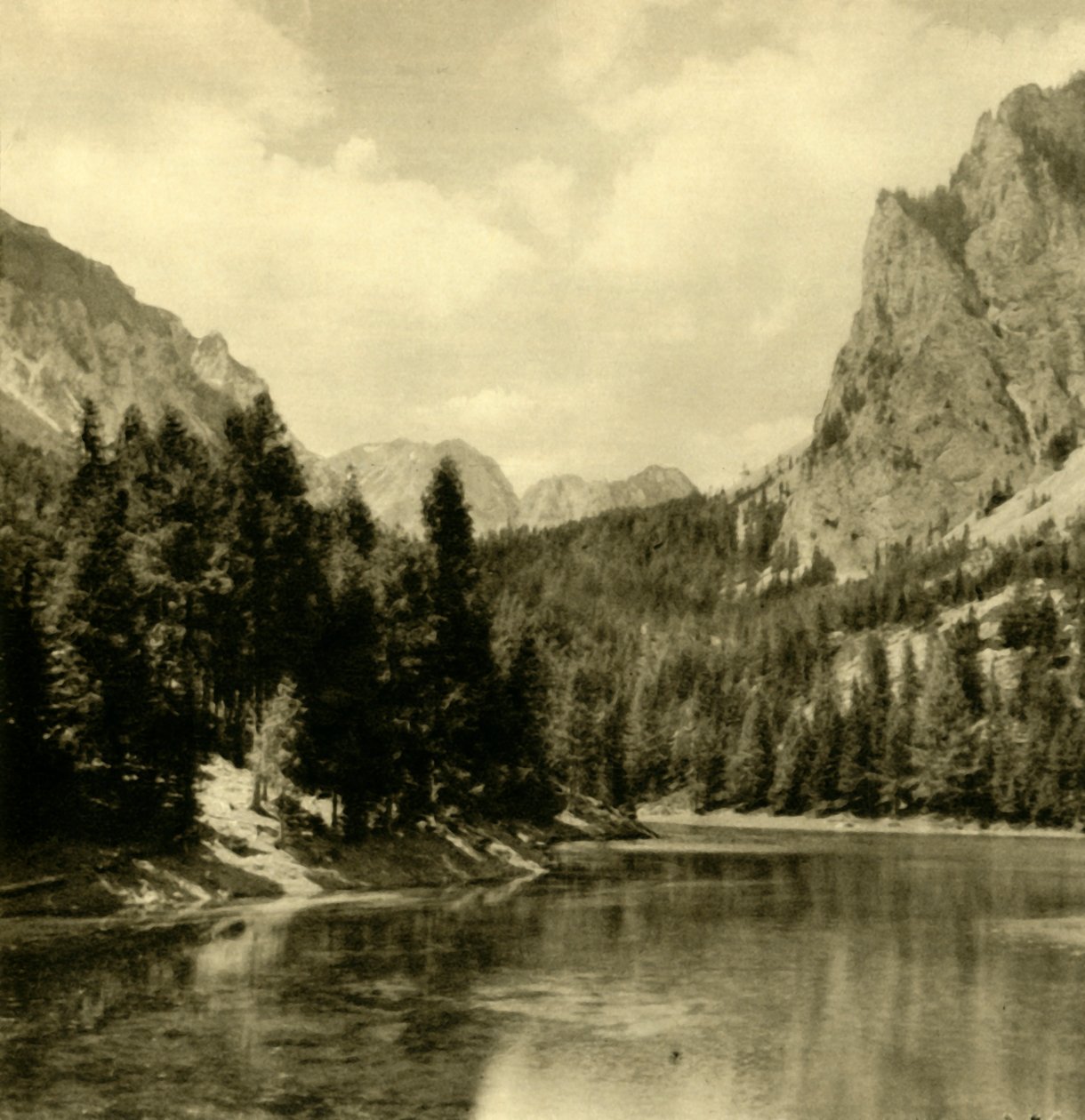 De Grüner See, Stiermarken, Oostenrijk, ca. 1935 door Unbekannt