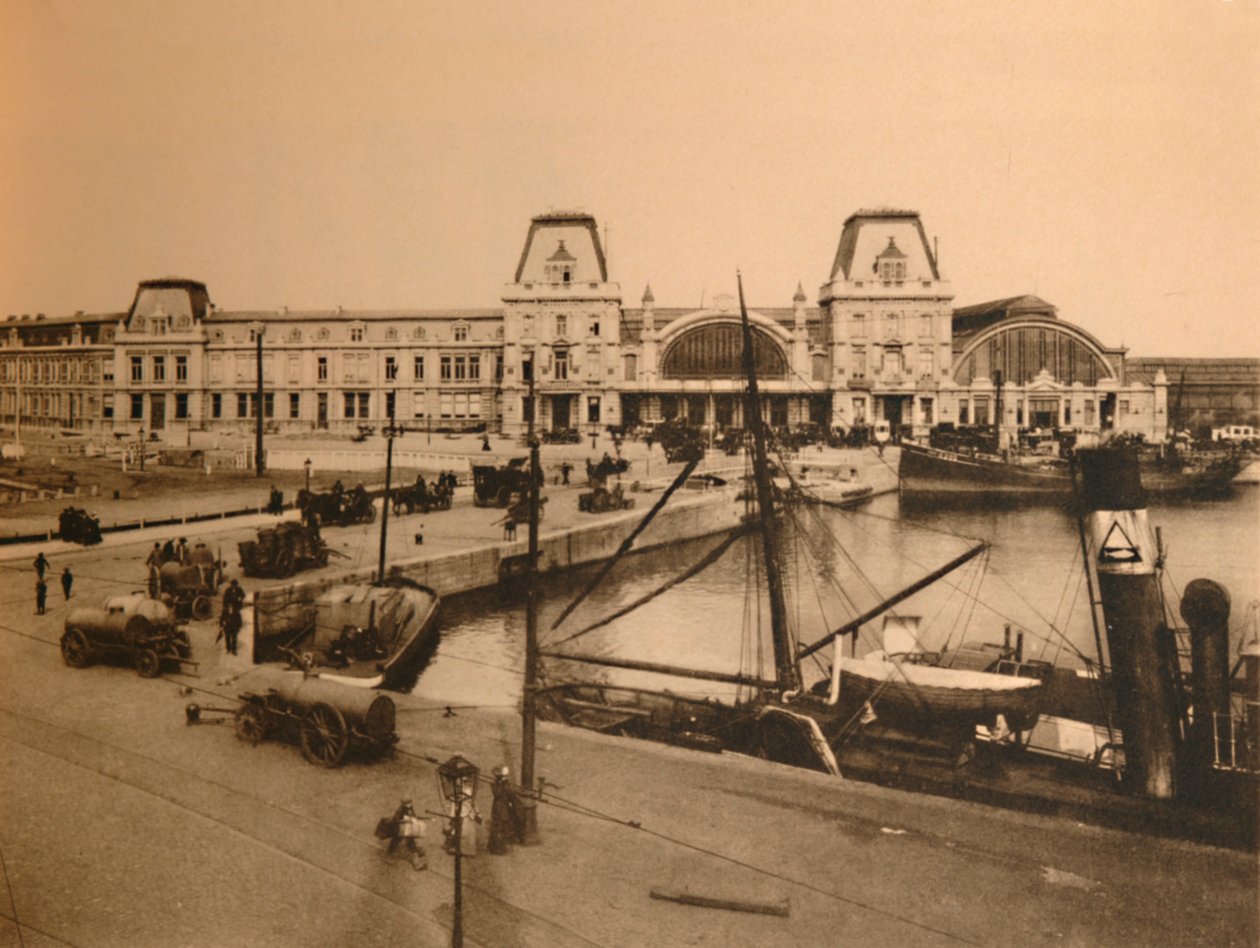 Het Havenstation door Unbekannt