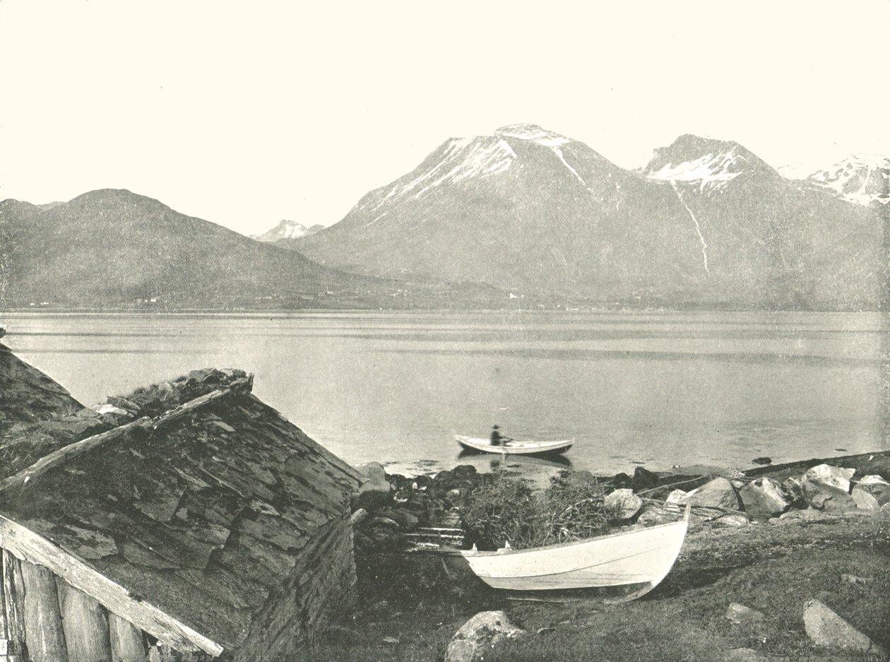 De Hardangerfjord bij Rosendal, Noorwegen, 1895 door Unbekannt