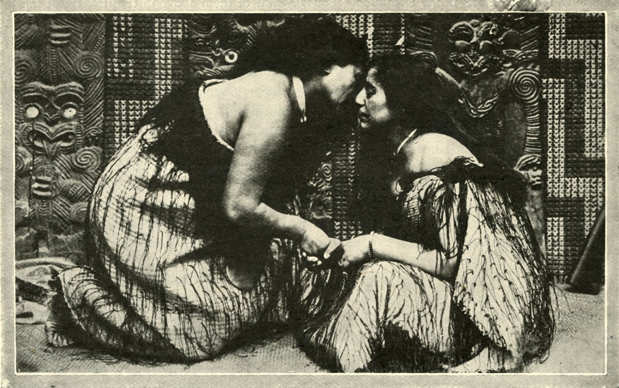 De Hongi, een Maori-groet, c1948 door Unbekannt
