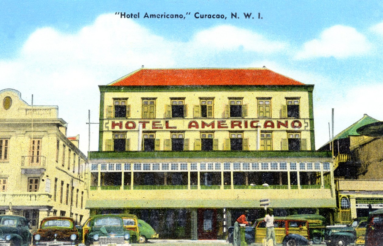 Het Hotel Americano, Curaçao, Nederlandse Antillen, c1900s door Unbekannt