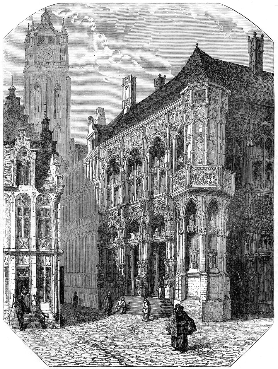 Het Stadhuis, Gent door Unbekannt