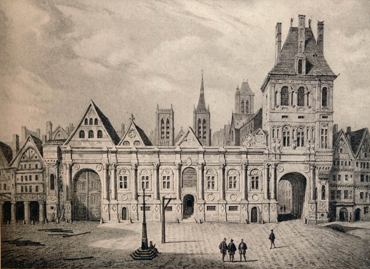 Het stadhuis in 1583, 1915 door Unbekannt