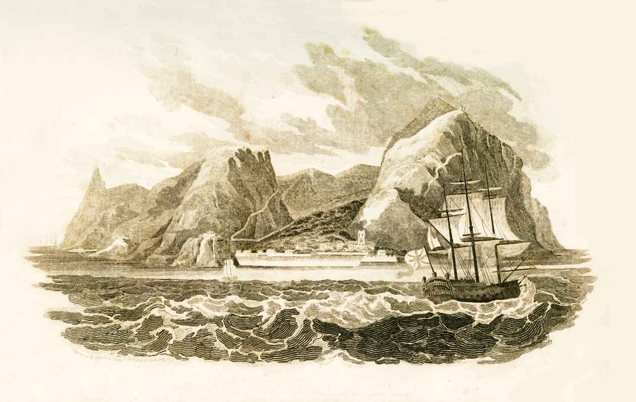 Het eiland Sint-Helena, 1816 door Unbekannt