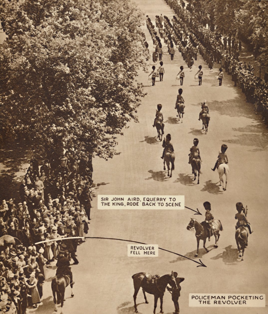 De koning reed verder, 1937 door Unbekannt