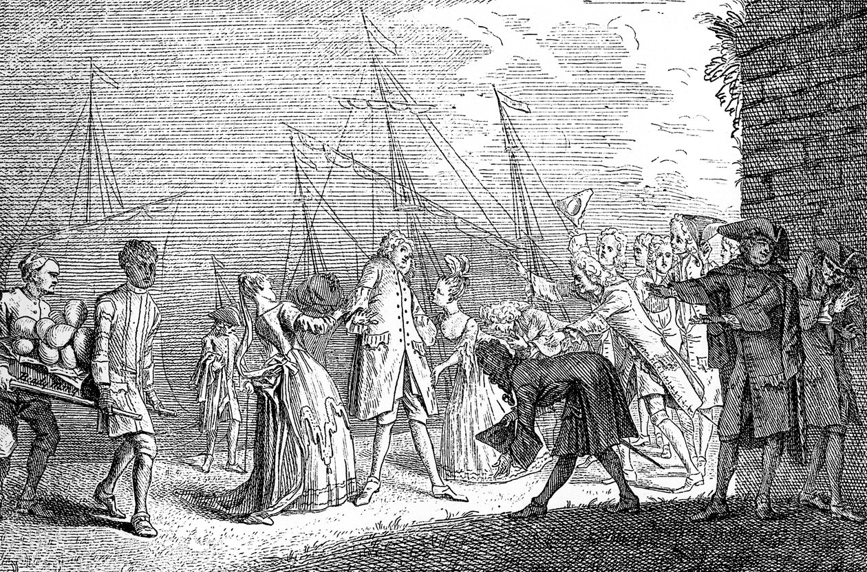 De landing van Senesino, 1720 door Unbekannt