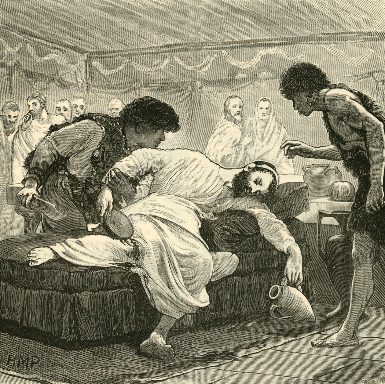 Het laatste banket van Sertorius, 1890 door Unbekannt
