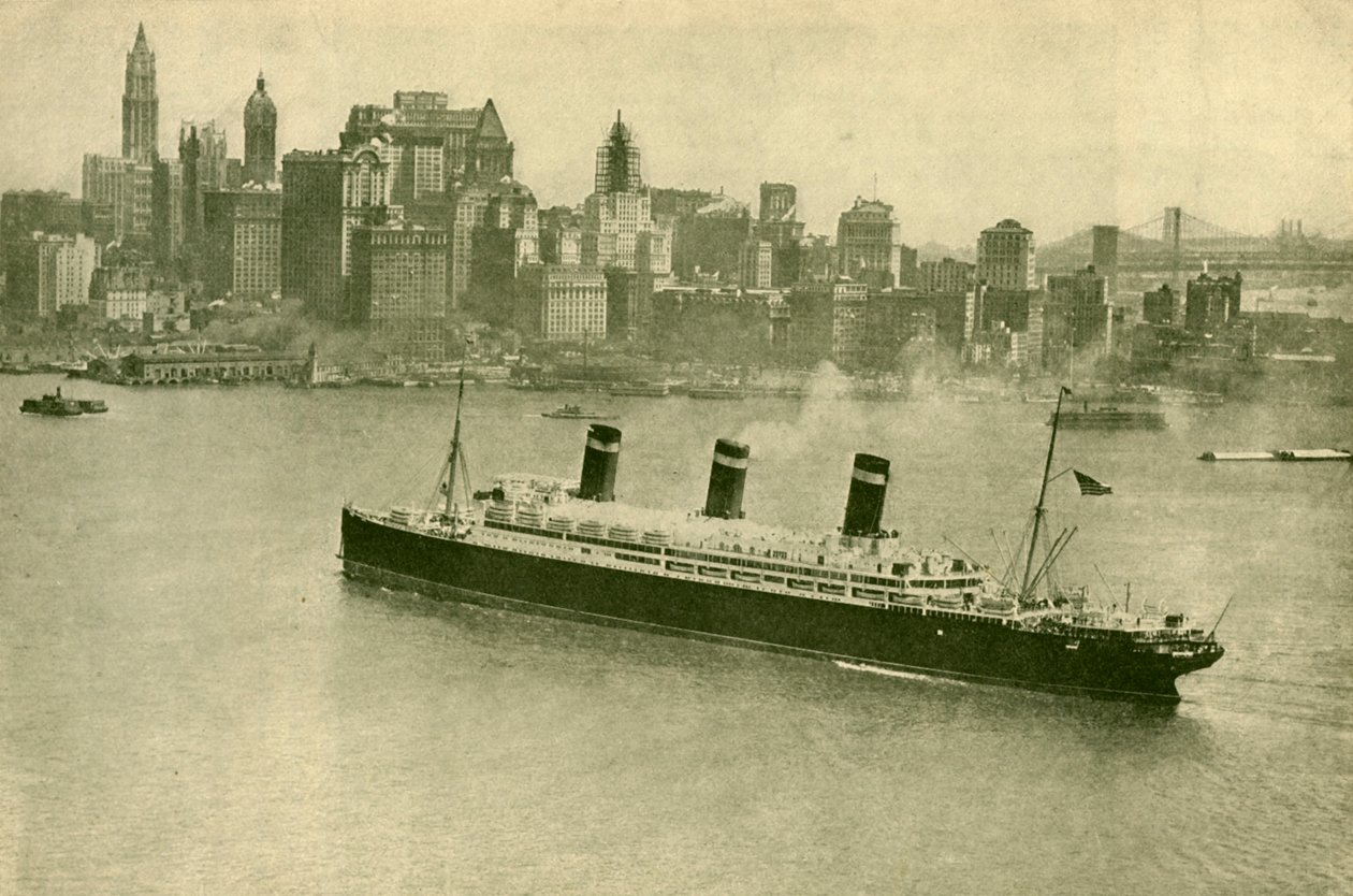 De Leviathan in New York door Unbekannt