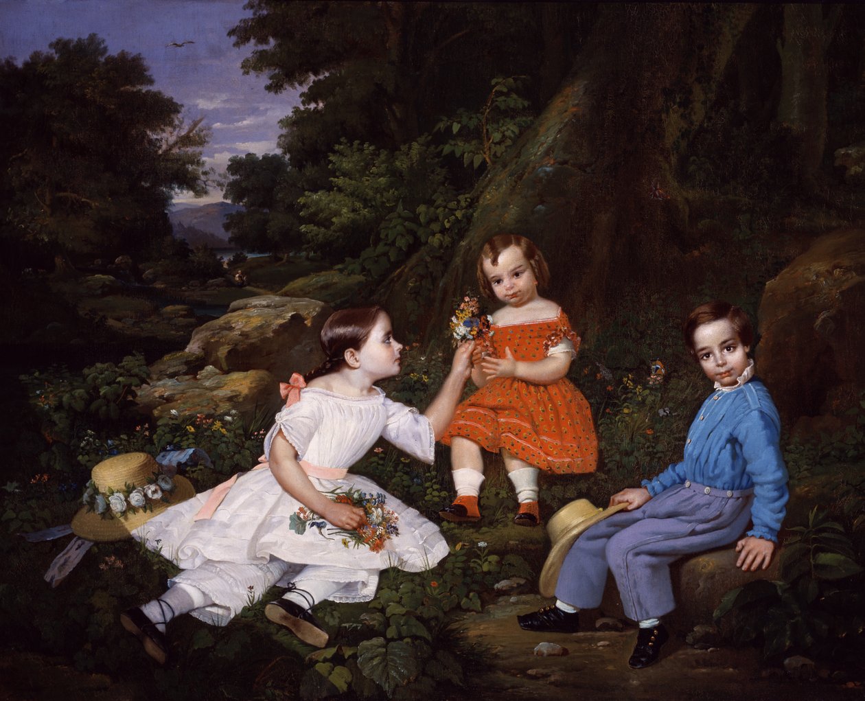 De Mabie Kinderen, ca. 1852 door Unbekannt
