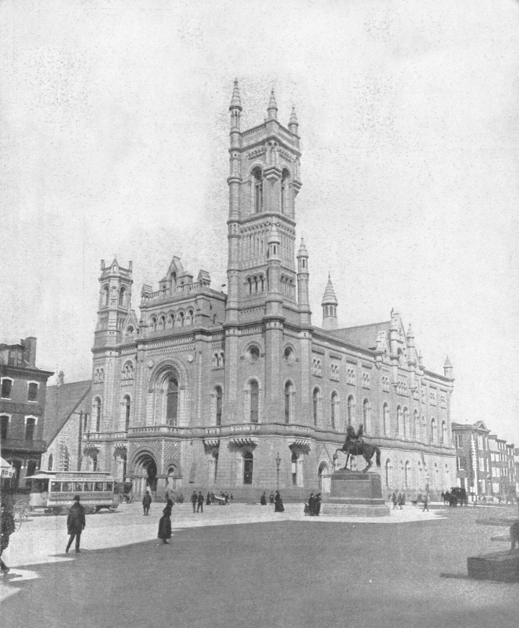 De Vrijmetselaarstempel, Philadelphia, VS, ca. 1900 door Unbekannt