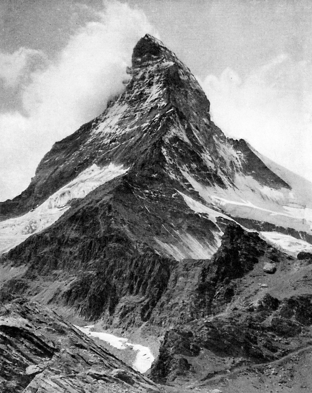 De Matterhorn, de Alpen, 20e eeuw door Unbekannt