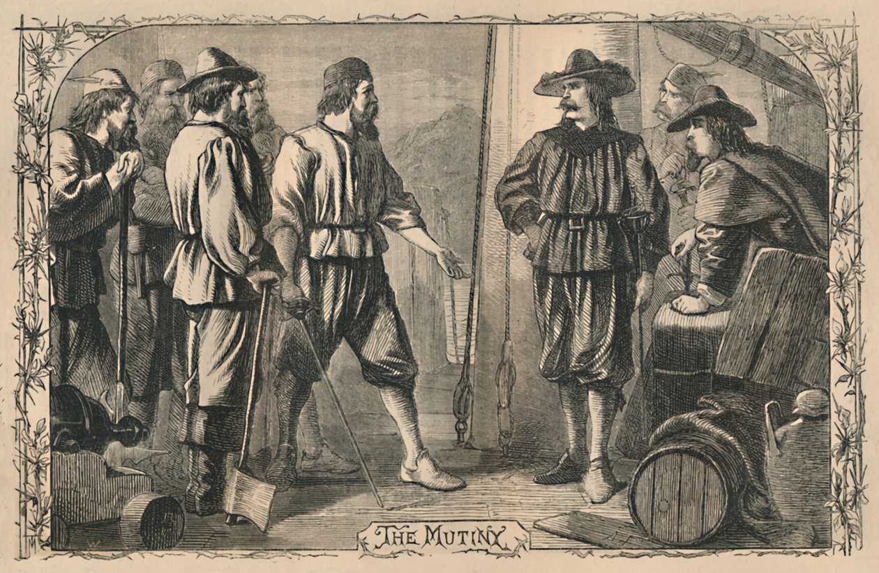 De muiterij, ca. 1870 door Unbekannt