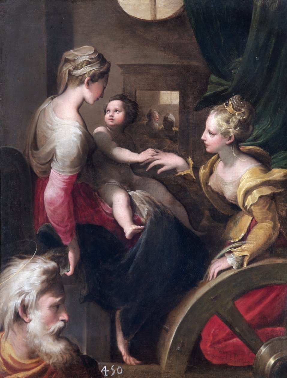 Het mystieke huwelijk van St. Catharina, ca. 1531-1540 door Unbekannt