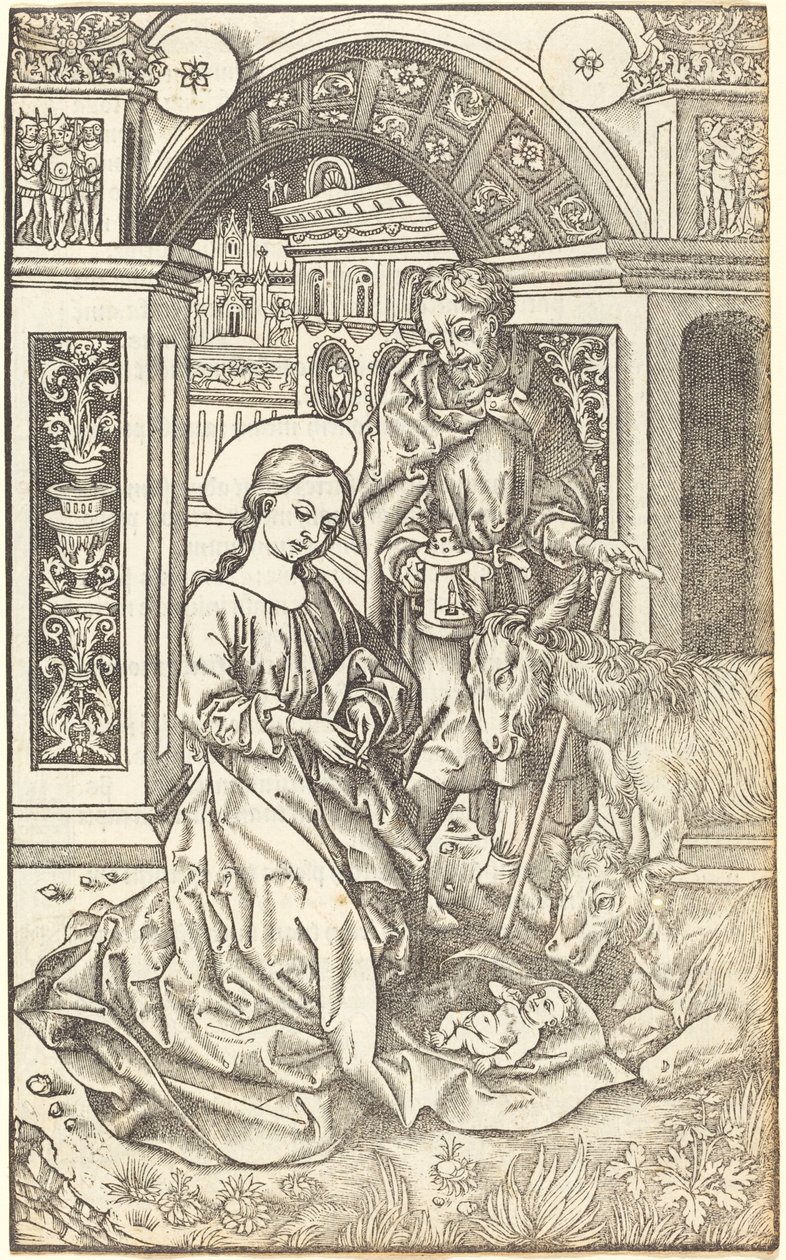 De geboorte van Christus, ca. 1500 door Unbekannt