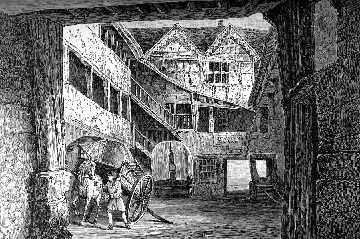 The New Inn, Gloucester, 1893 door Unbekannt