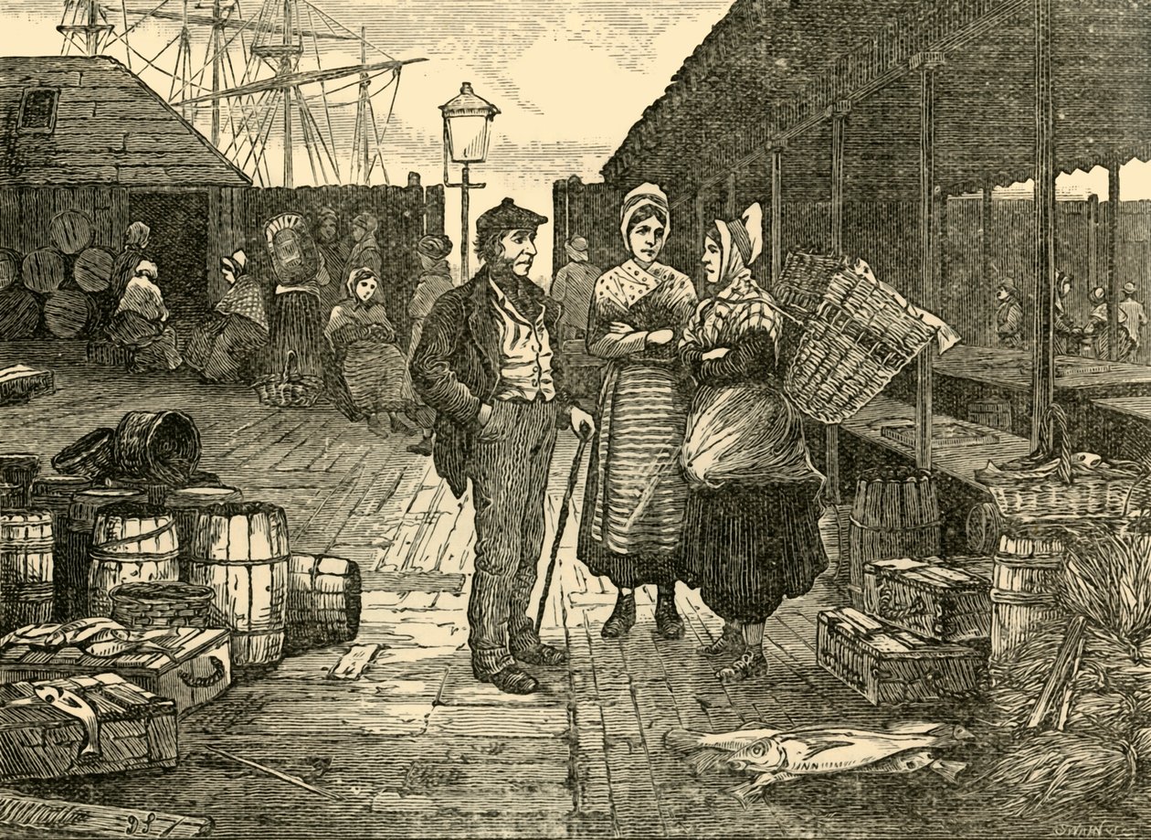 De oude vismarkt, 1898 door Unbekannt