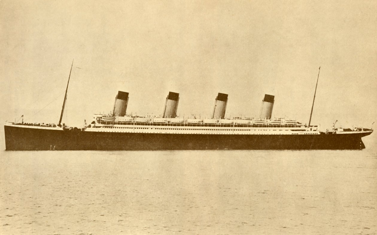 De Olympic White Star Line op zee door Unbekannt