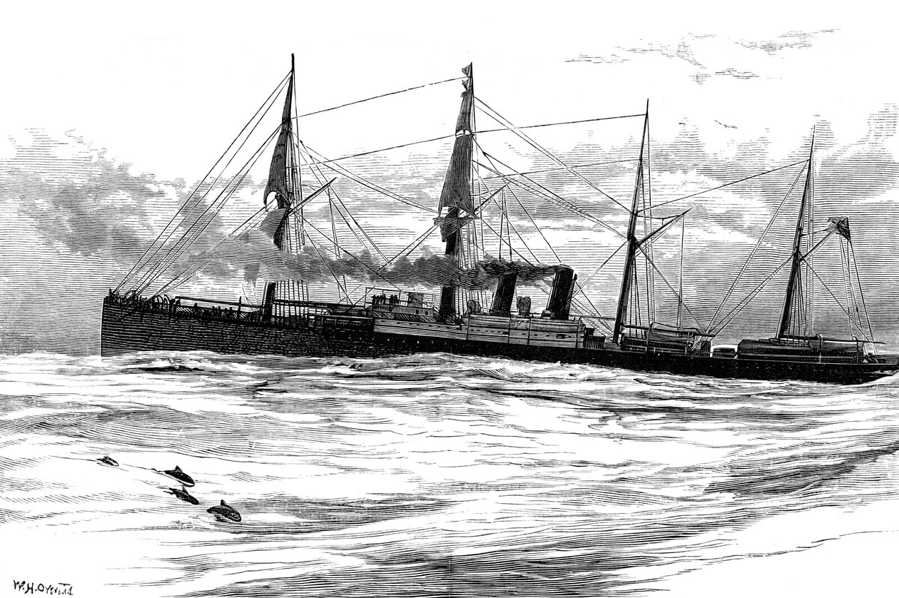 De stoomschip Orient van de Orient Steam Navigation Company, ca. 1880 door Unbekannt