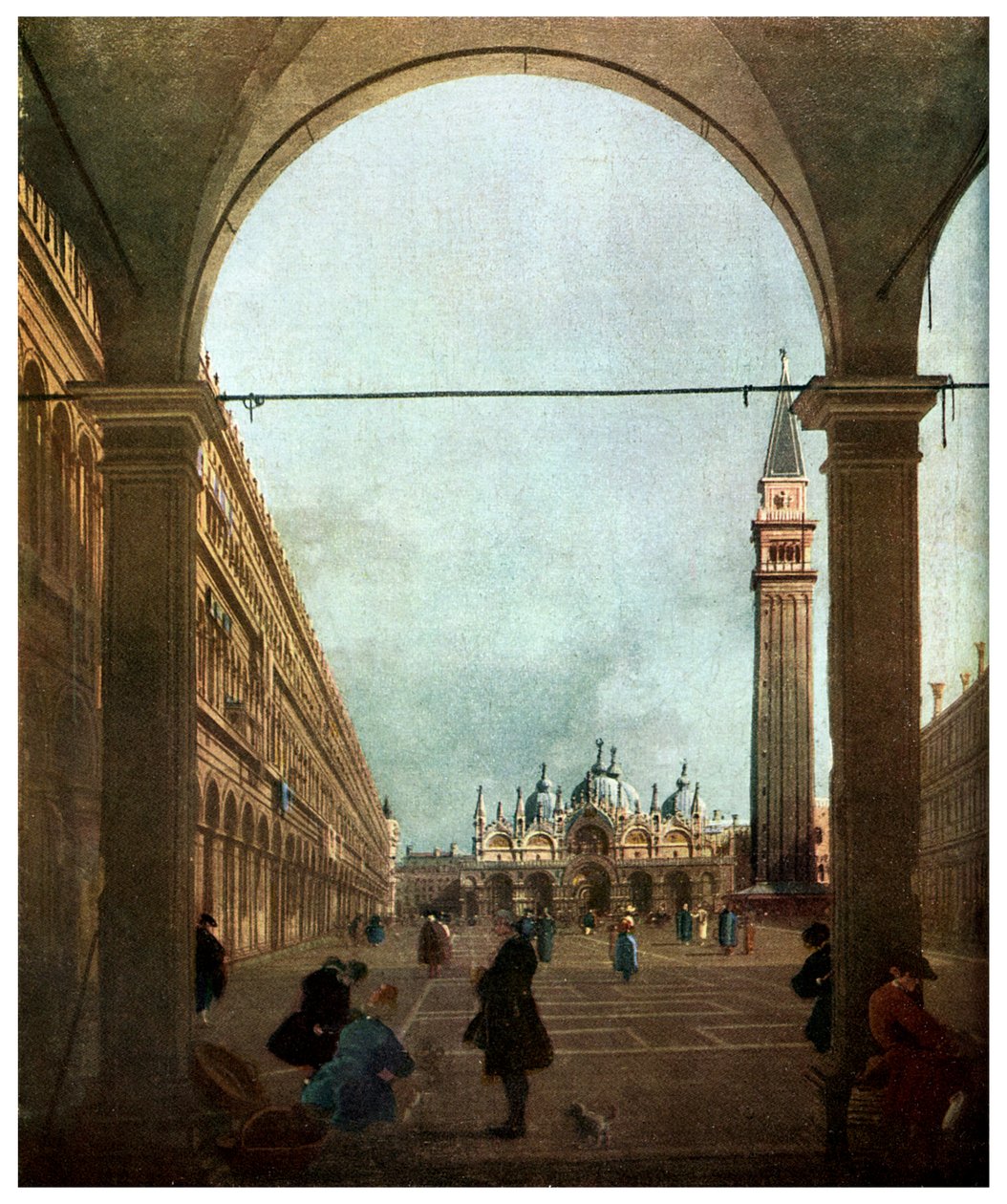 Het Piazza, Venetië door Unbekannt