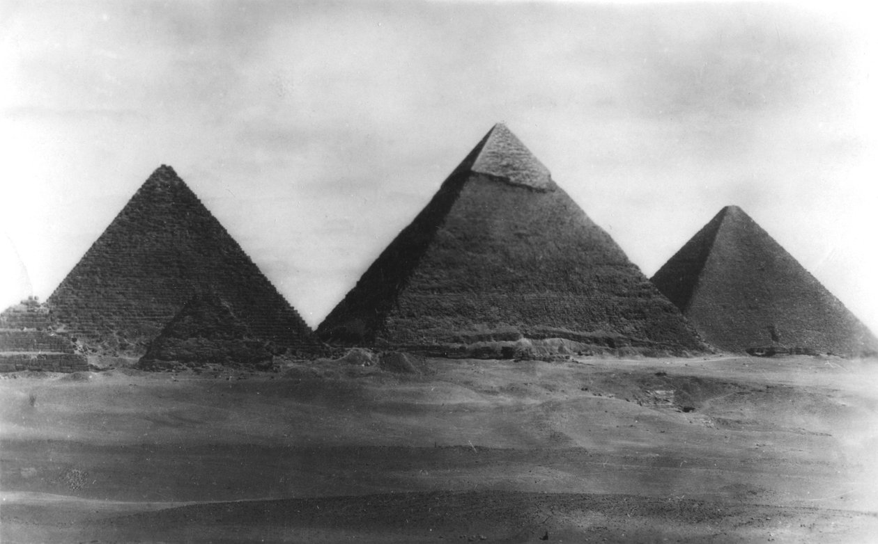 De Piramides van Gizeh, Egypte door Unbekannt