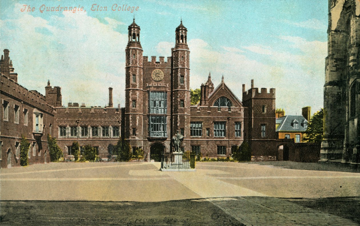 De binnenplaats, Eton College, 1905 door Unbekannt